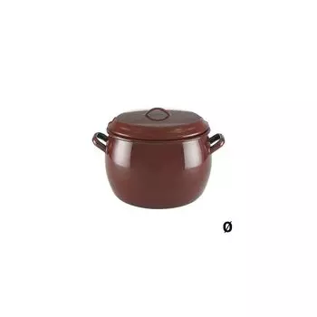 Кастрюля с крышкой Quid Classic Коричневая эмалированная нержавеющая сталь Quid Размеры: 30 см