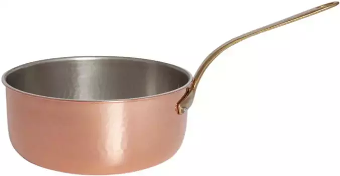 Кастрюля сервировочная PINTINOX "Rame", медь, (1 шт.), с ручкой, не подходит для индукционной плиты 16 см + высота 9 см, медный