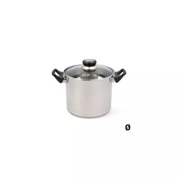 Кастрюля со стеклянной крышкой Quid Habitat Нержавеющая сталь Quid Размеры: 20 см
