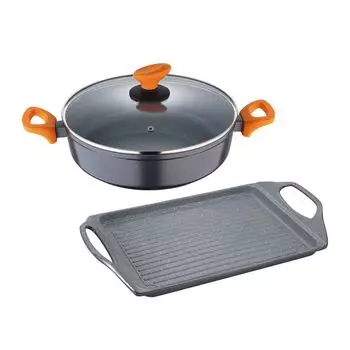 Кастрюля со стеклянной крышкой San Ignacio LAVA 3 шт. 28 см 3,8 л, цветной гриль