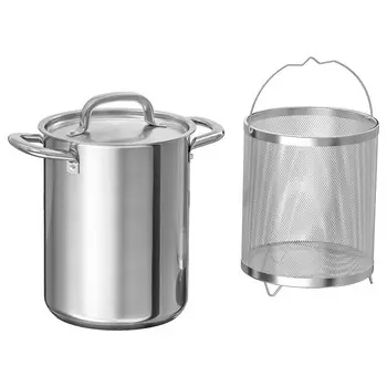 Кастрюля со вставкой, нержавеющая сталь, 5,0 л, IKEA 365+ IKEA