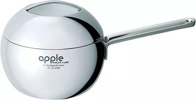 Кастрюля Vitacraft 2751 Apple для одной руки, 0,4 галлона (1,9 л) Vita Craft, Sliver
