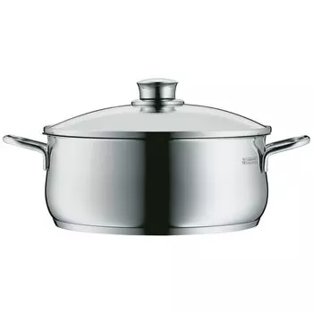Кастрюля WMF Diadem Plus нержавеющая сталь Cromargan, 24 см, 4.5 л