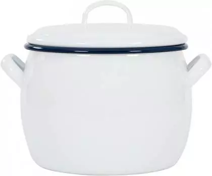 Кастрюля выпуклая с крышкой, 18см/4 литра, Kockums белый Kockums Jernverk