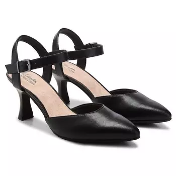 Kataleyna cora босоножки с ремешком на щиколотке Clarks, black leather