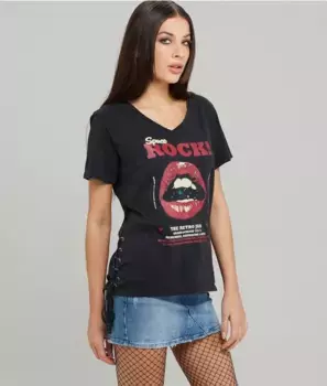 Каталонская футболка Retro Jeans, черный