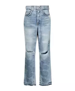 Kate прямые рваные джинсы Cotton Citizen, синий