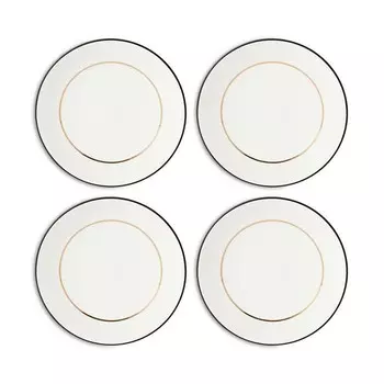 Kate Spade New York Белая обеденная тарелка Make It Pop, набор из 4 шт, белый