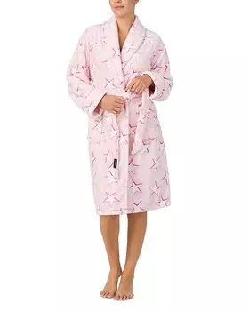 Kate Spade New York Синельовый халат с длинными рукавами и запахом, розовый