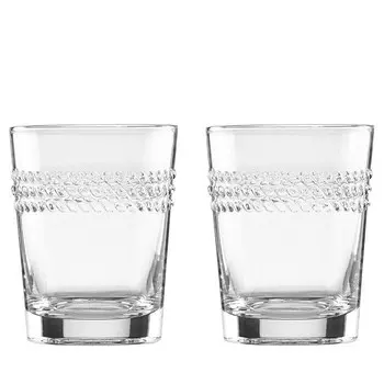 Kate Spade New York Wickford Двойные старомодные стаканы, набор из 2 шт, белый