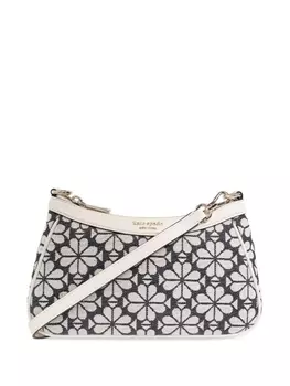 Kate Spade сумка через плечо с цветочным жаккардом, нейтральный цвет