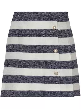 Kate Spade юбка мини в полоску, синий