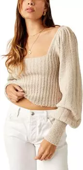 Кэти Пуловер Free People, цвет Sand Dollar Combo
