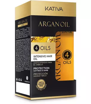 Kativa, Argan Oil 4 Oils, аргановое масло для волос, 60 мл