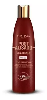 Kativa, Keratin Post Alisado, Кондиционер для волос с растительным кератином, продлевающим разглаживающий эффект, 250 мл