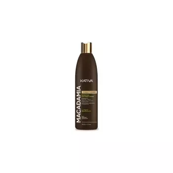 Kativa Macadamia Conditioning Rinse 550ml Увлажнение, гладкость и блеск сухих и обезвоженных волос Кондиционер для волос с омега-3 и 6 и витамином D Fresh 550,00 мл