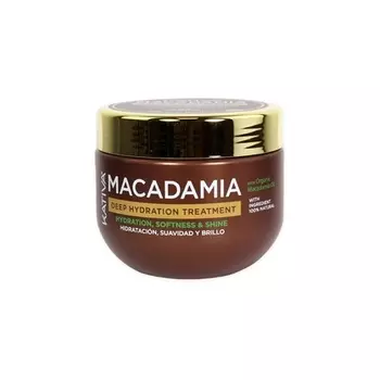 Kativa Macadamia Deep Moisture Treatment 300 мл Маска для волос Увлажнение, гладкость и блеск сухих и обезвоженных волос Омега-3 и 6 и витамин D Fresh 300,00 мл