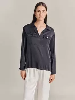 Катя Блузка Ghost, темный сланец