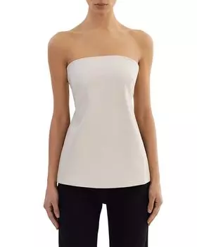 Катя Топ из искусственной кожи LAMARQUE, белый