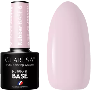 Каучуковая основа для ногтей 6,5 г Claresa Rubber base, цвет base 6