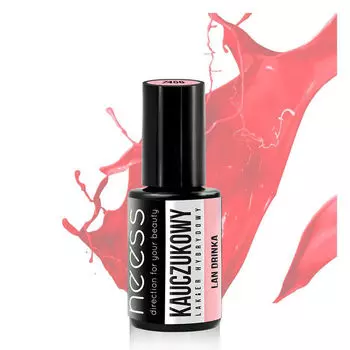 Каучуковый гибридный лак для ногтей lan drink, 4 мл Neess, цвет lan drinka