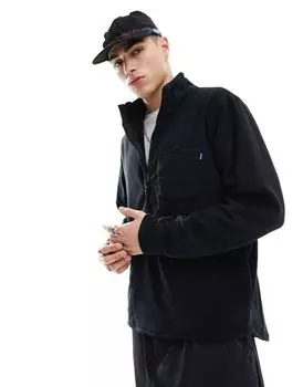 Kavu - Bay Ridge - Черный флисовый пуловер с короткой молнией