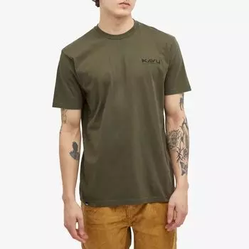 Kavu Футболка Klear Upper Etch Art, зеленый