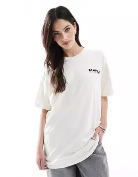 Kavu – Футболка кремово-белого цвета