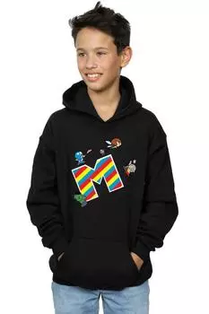 Kawaii M для толстовки с капюшоном Marvel, черный