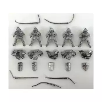 Кавалерия в котелке и кольчужном доспехе №1, Historical Miniatures - Teutonic Knights - Loose Miniatures (25mm)