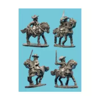 Кавалерия в желтой шубе и мягкой шляпе, Historical Miniatures - English Civil War (15mm)