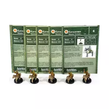 Кавалеристы (U) x5, Axis & Allies - Collectible Miniatures Game - Set #2 Singles