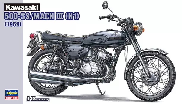 Kawasaki 500-Ss/Mach III (H1) 1:12 Hasegawa Bk10