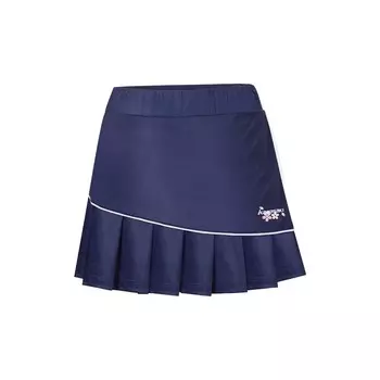 Kawasaki Повседневная короткая юбка женская, темно-синие ирисы
