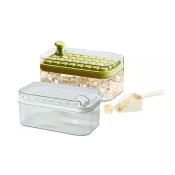 Kawasimaya Кухонный шкаф/инструмент, цвет Ice tray set of 32 tiles (purple + white)