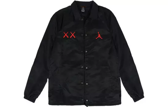 KAWS Куртка унисекс черная Jordan, черный