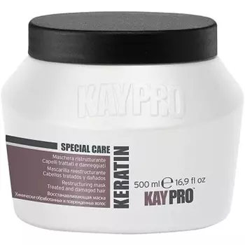Kaypro Кератиновая реструктурирующая маска для окрашенных и поврежденных волос 500мл, Kay Pro