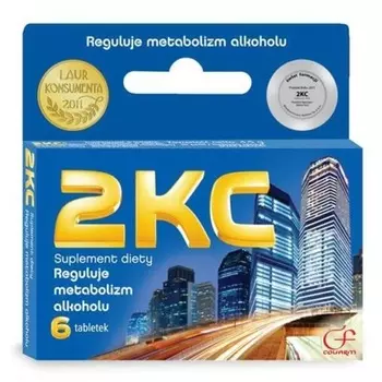 KC 6 таблеток от похмелья, алкогольной интоксикации, отравления алкоголем Colfarm