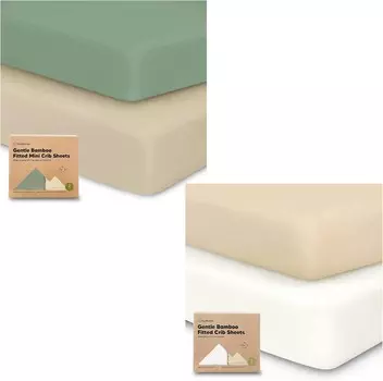 Kea 2 комплекта мини-простыней для кроватки Babies KeaBabies