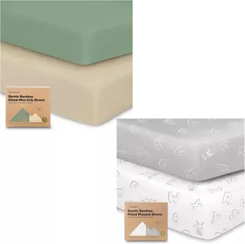 Kea 2-Pack мини-простыней для детской кроватки KeaBabies