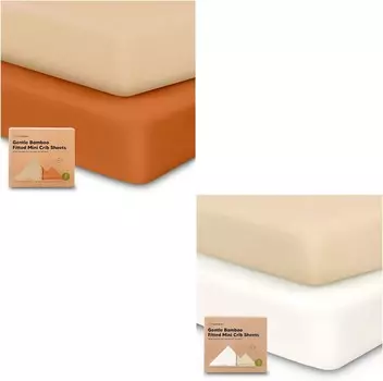Kea 2-Pack мини-простыней для детской кроватки и встроенных простыней Pack and Play — Pack N Play Простыни, органические простыни для детской кроватки для матраса Pack and Play, простыни Playard для детской кроватки KeaBabies