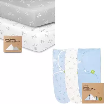 Kea 2 упаковки мини-простыней для детской кроватки KeaBabies