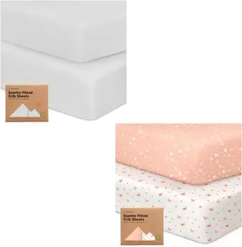 Kea 2 упаковки органических простыней для кроватки для мальчиков и девочек - простыня для кроватки из джерси KeaBabies