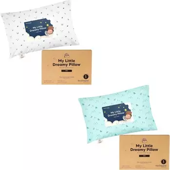 Kea Мини-подушка для малышей с наволочкой - 9x13 My Little Dreamy Mini Pillow, органические подушки для сна для малышей, детские подушки, маленькие подушки, дорожные подушки для сна, подушки для кроватей для малышей KeaBabies, Blue