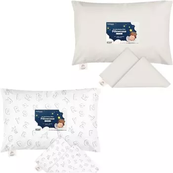 Kea Наволочка для малышей для малышей размером 13X18 — Органический наволочка для малышей для мальчиков и детей — Наволочка из 100% натурального хлопка для миниатюрных подушек для сна — Подушка продается отдельно KeaBabies