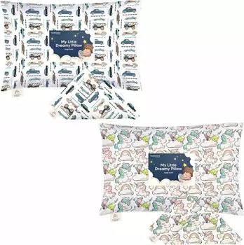 Kea Наволочка для малышей для малышей размером 13X18 — Органический наволочка для малышей для мальчиков и детей — Наволочка из 100% натурального хлопка для миниатюрных подушек для сна — Подушка продается отдельно KeaBabies, White