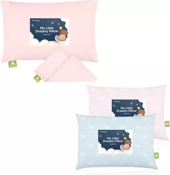 Kea Наволочка для малышей для малышей размером 13X18 и 2 подушки для малышей — наволочка из органического хлопка для мальчиков и детей — мягкие подушки для сна из органического хлопка для малышей — наволочка из 100% натурального хлопка KeaBabies...