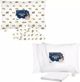 Kea Наволочка для малышей для малышей размером 13X18 — Органический наволочка для малышей для мальчиков и детей — Наволочка из 100% натурального хлопка для миниатюрных подушек для сна — Подушка продается отдельно KeaBabies