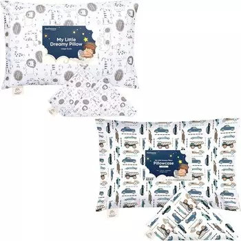 Kea Наволочка для малышей для малышей размером 13X18 — Органический наволочка для малышей для мальчиков и детей — Наволочка из 100% натурального хлопка для миниатюрных подушек для сна — Подушка продается отдельно KeaBabies, White