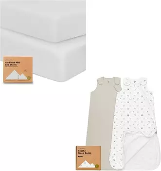 Kea Подогнанные простыни для детской кроватки Pack and Play KeaBabies